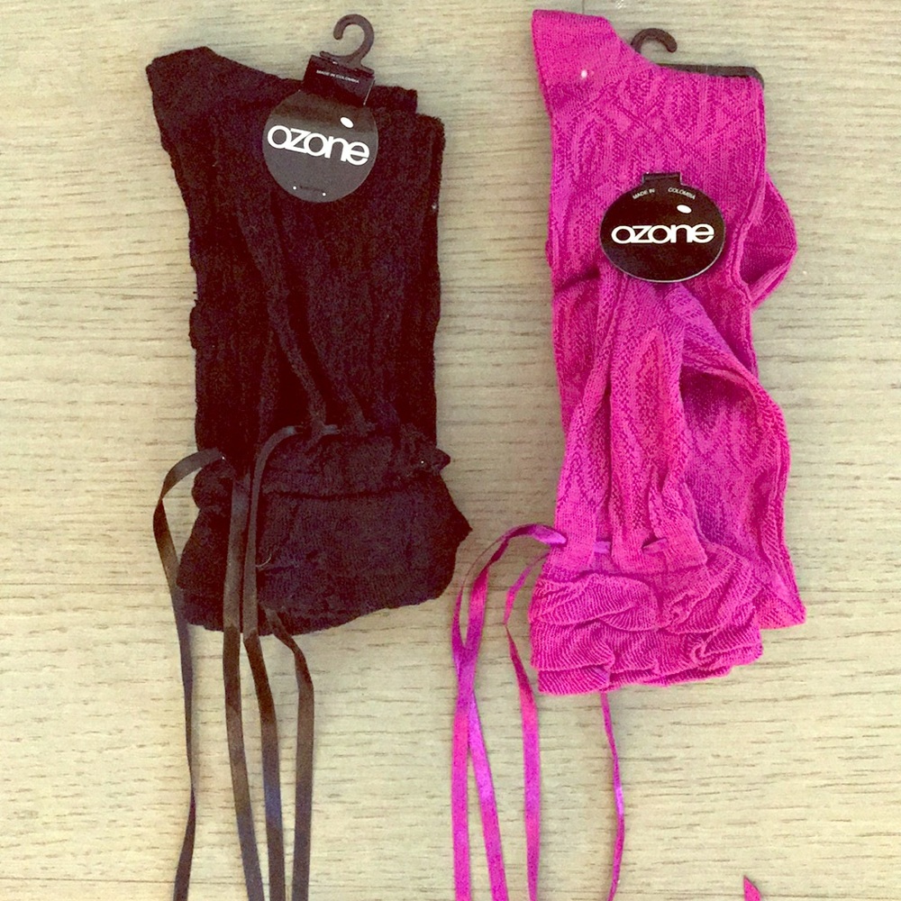 NWT - over the knee - thin knit socks